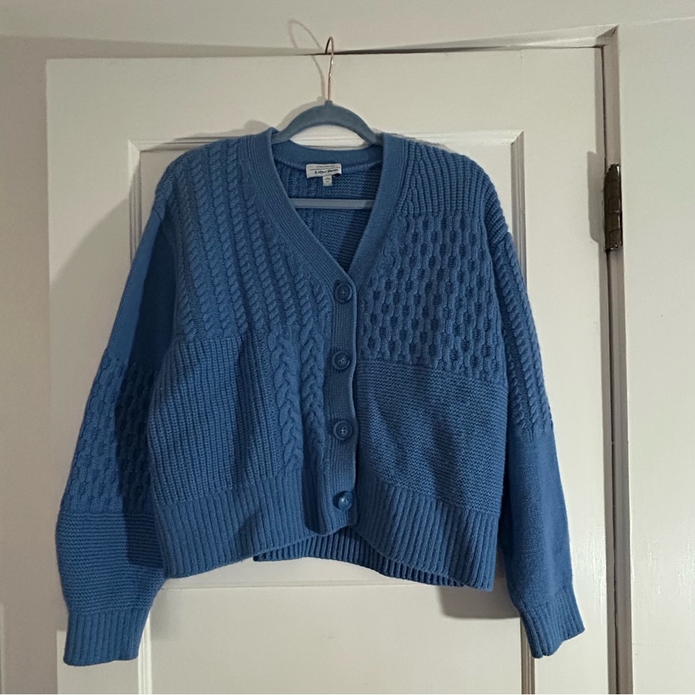 & Other Stories Blue Cardigan